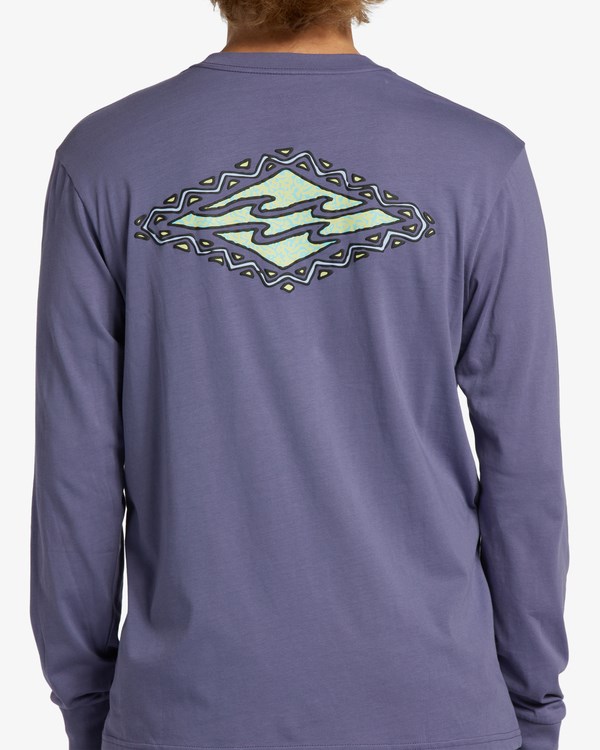 Billabong Crayon Wave Long Sleeve T-Shirt Fialové | XTJRKQ-520