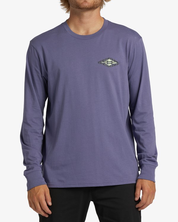 Billabong Crayon Wave Long Sleeve T-Shirt Fialové | XTJRKQ-520