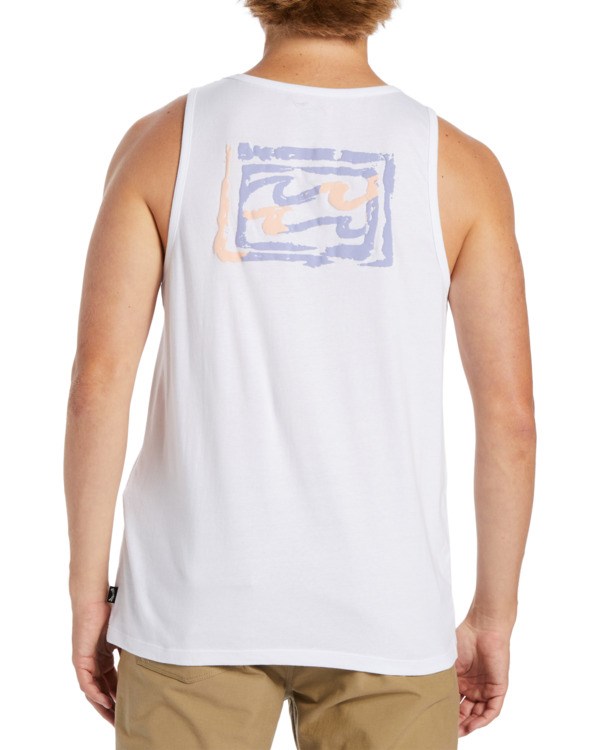 Billabong Crayon Wave Tank Top Bílé | OYHJWQ-053