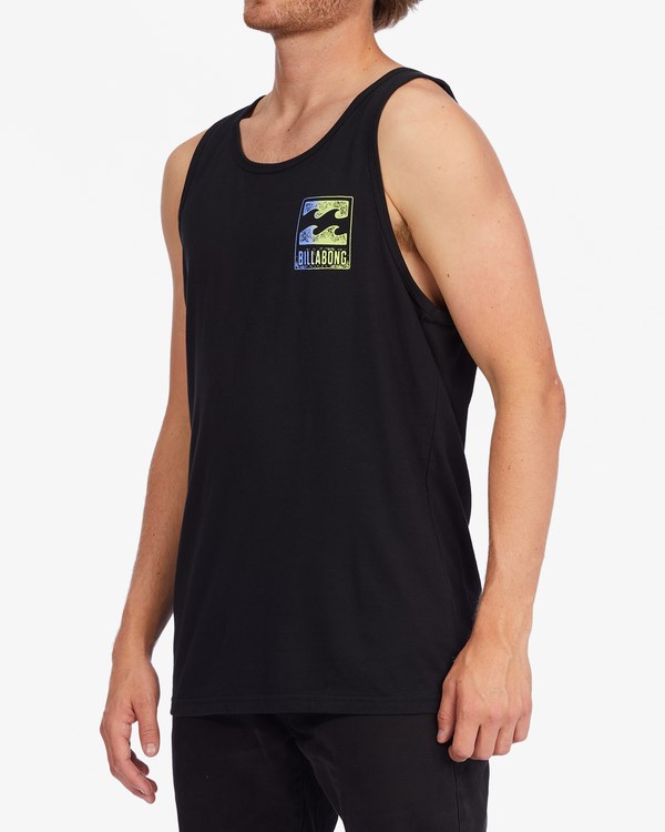 Billabong Crayon Wave Tank Top Černé | BZYUSJ-325