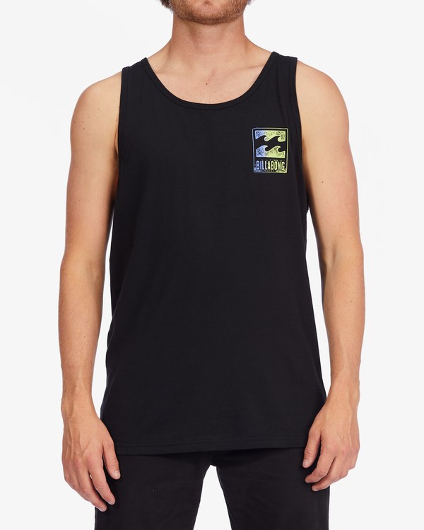 Billabong Crayon Wave Tank Top Černé | BZYUSJ-325