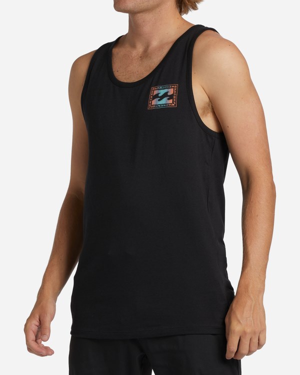 Billabong Crayon Wave Tank Top Černé | MKYWCA-385