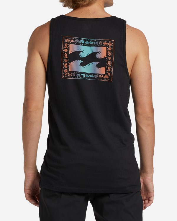 Billabong Crayon Wave Tank Top Černé | MKYWCA-385