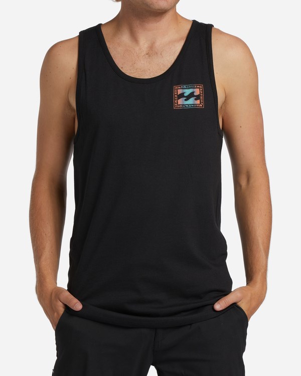 Billabong Crayon Wave Tank Top Černé | MKYWCA-385