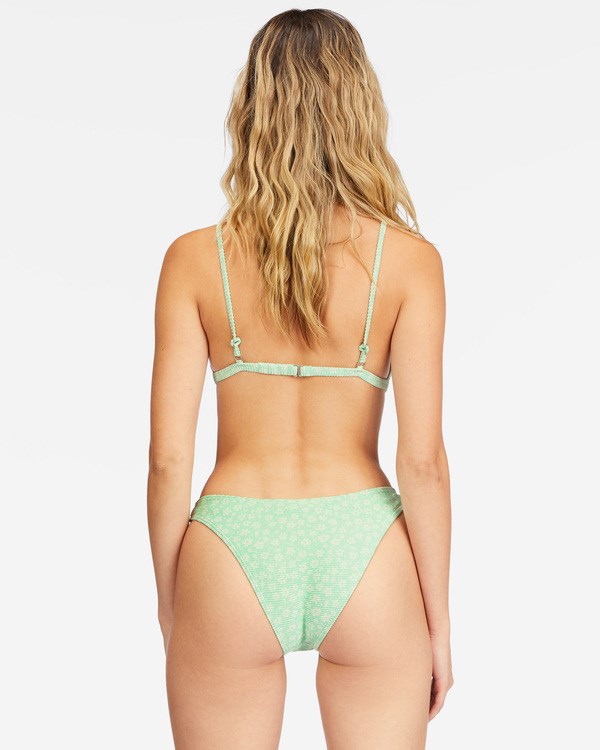 Billabong Crush On You Ceci Triangle Bikiny Top Mátově Zelená | AVFUGY-693