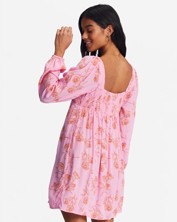Billabong Crush On You Mini Šaty Růžové | CTAPFD-156