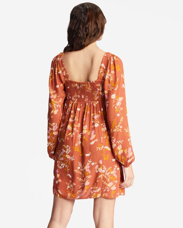 Billabong Crush On You Mini Šaty Čokolády | FYIOWT-645