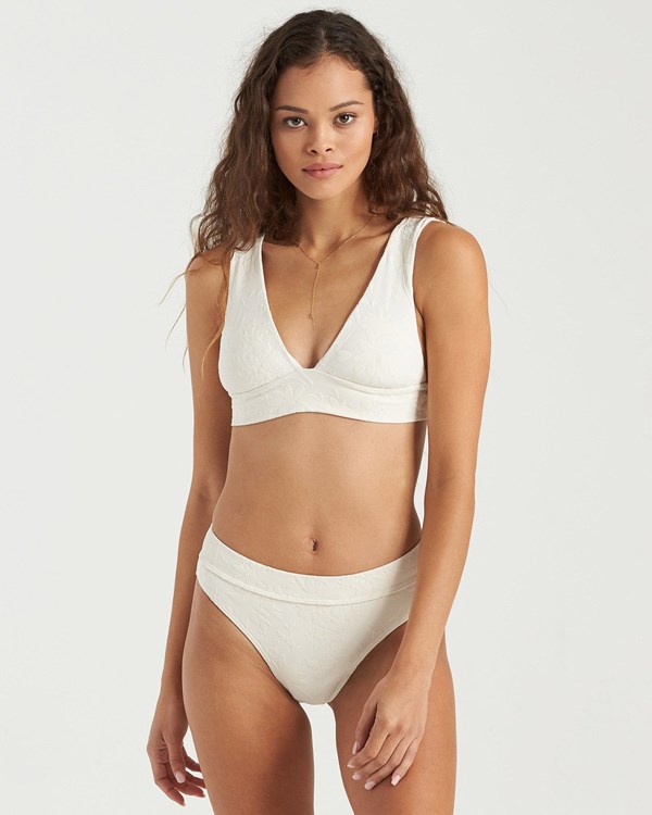 Billabong Crystal Tides Maui Rider Bikiny Bottoms Salt Crystal | IXVLNQ-860