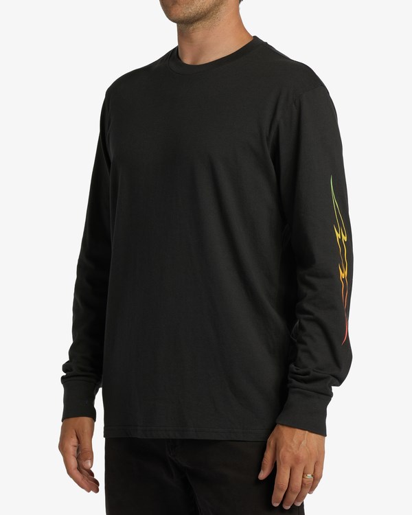 Billabong D Bah Wave Long Sleeve T-Shirt Černé | CRKNSJ-739