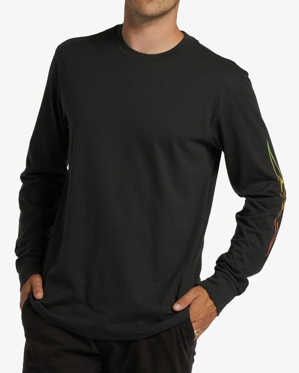 Billabong D Bah Wave Long Sleeve T-Shirt Černé | CRKNSJ-739