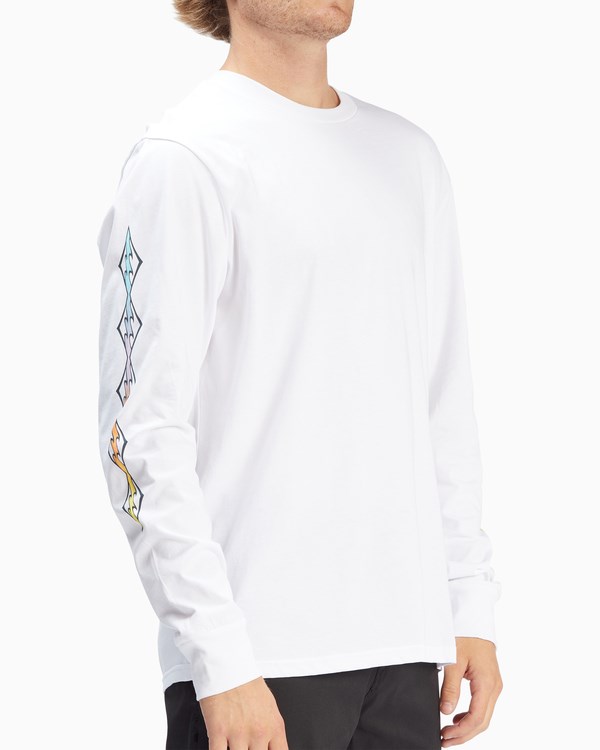 Billabong D Bah Wave Washed Long Sleeve T-Shirt Bílé | QJWOYU-410