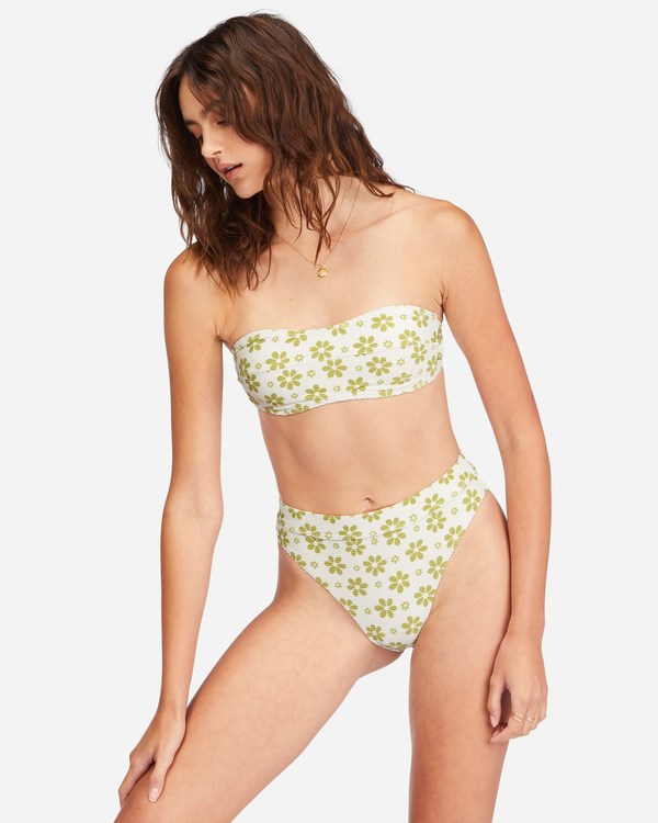 Billabong Daisy Chain High Maya Bikiny Bottoms Salt Crystal | GKTLOY-812