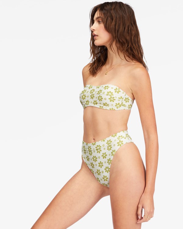Billabong Daisy Chain Tube Top Bikiny Top Salt Crystal | PUWYMN-036