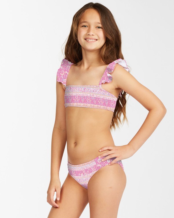 Billabong Day Dreamer Ruffle Bikiny Set Růžové | DXBZLR-625
