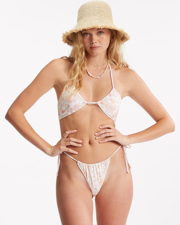 Billabong Day Dreamin Ruched Bandeau Bikiny Top Multi | CFEDMK-921