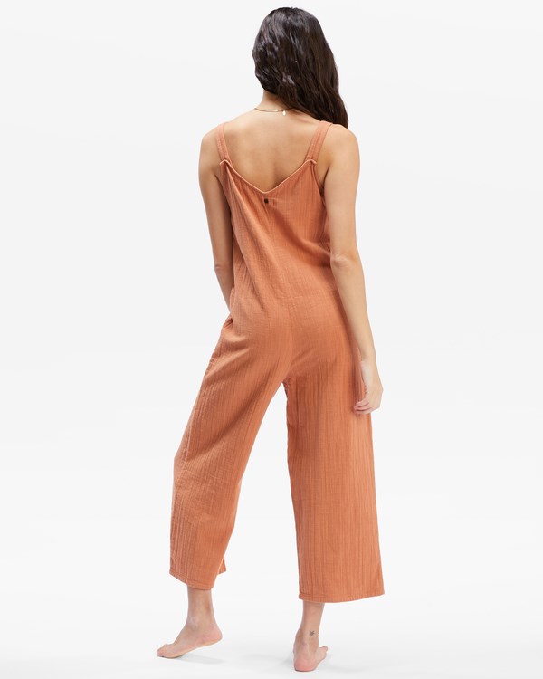 Billabong Daydream Jumpsuit Toffee | COSXHN-042