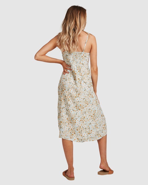 Billabong Del Mar Midi Šaty Blankyt | YIFPUW-580