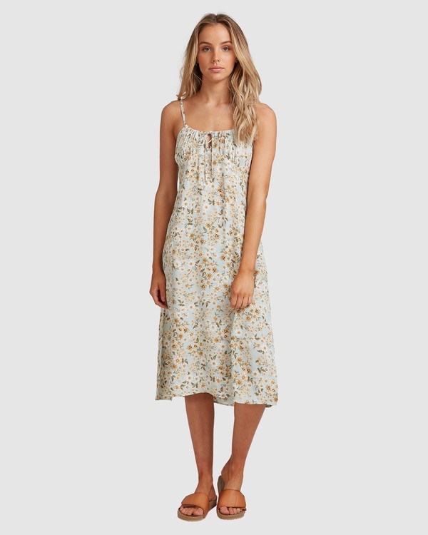 Billabong Del Mar Midi Šaty Blankyt | YIFPUW-580