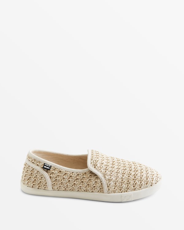 Billabong Del Sol Slip-On Shoes Oatmeal | LRXFTK-516
