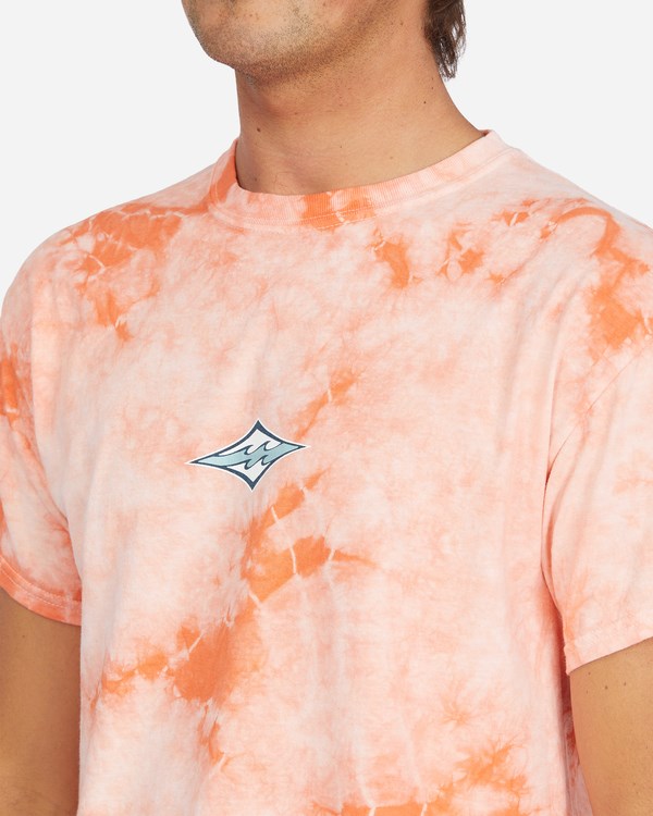 Billabong Diamond Wave Tie-Dye Krátké Sleeve T-Shirt Melon | HTZREF-642