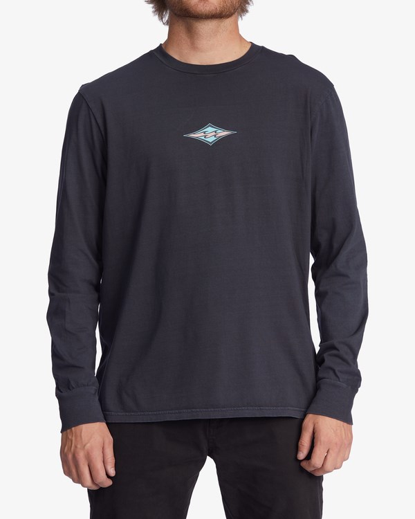 Billabong Diamond Wave Washed Long Sleeve T-Shirt Černé | HUGSBT-830