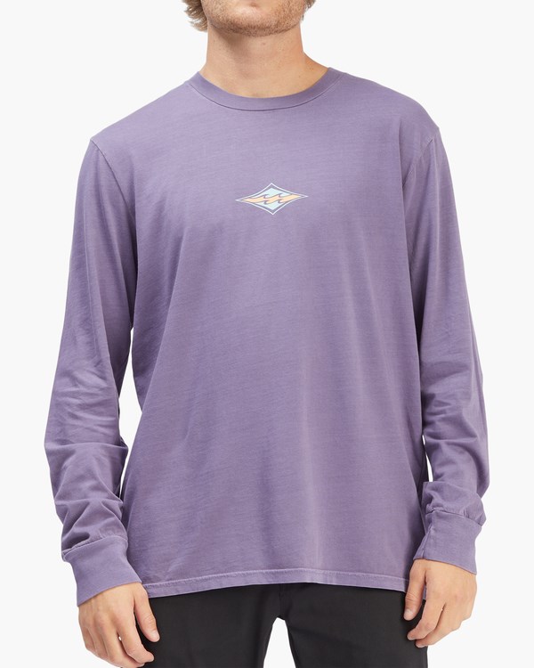 Billabong Diamond Wave Washed Long Sleeve T-Shirt Fialové | VLZWOY-431