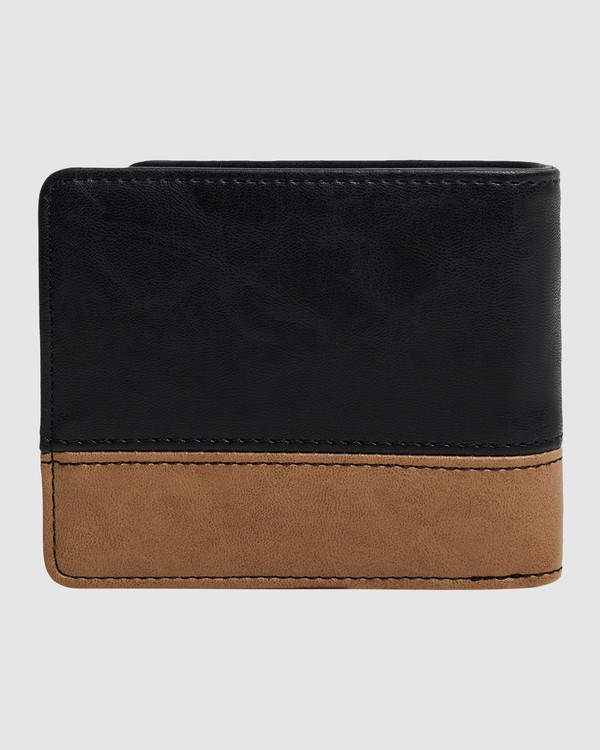 Billabong Dimension Bi-Fold Wallet Black/Tan | WXEILS-950