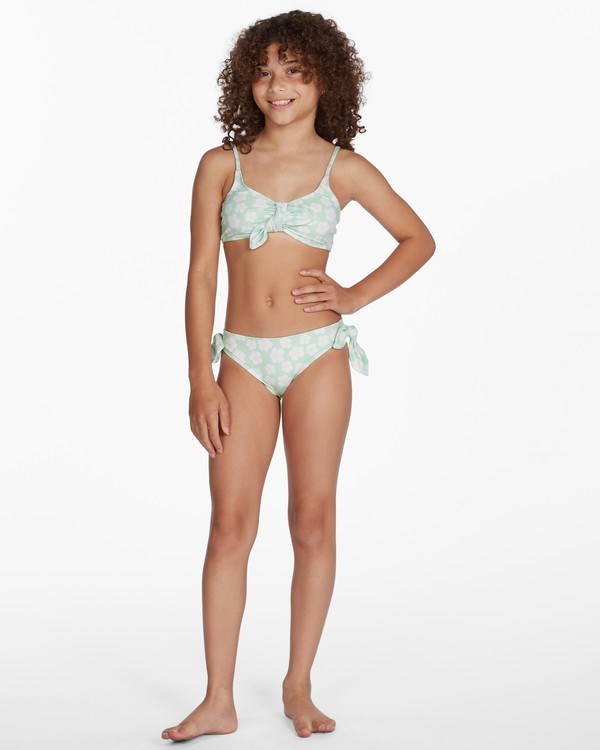 Billabong Ditsy Love Knotted Vysoké Trilet Bikiny Set Honey Dew | DFQAIJ-850