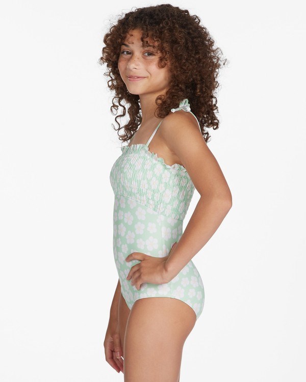 Billabong Ditsy Love One-Piece Swimsuit Honey Dew | FRTYVH-178