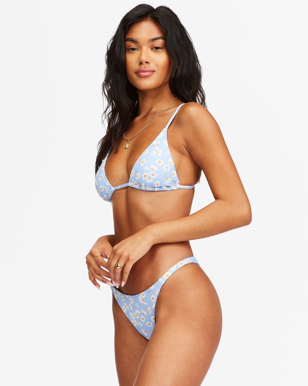Billabong Dont Be Blue Pantofle Vysoké Triangle Bikiny Top Blankyt | YLZCAG-824