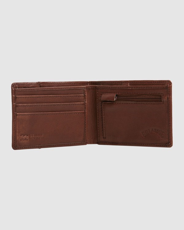 Billabong Downtown Slim-Line Bi-Fold Wallet Java Grain | DYCWBE-498