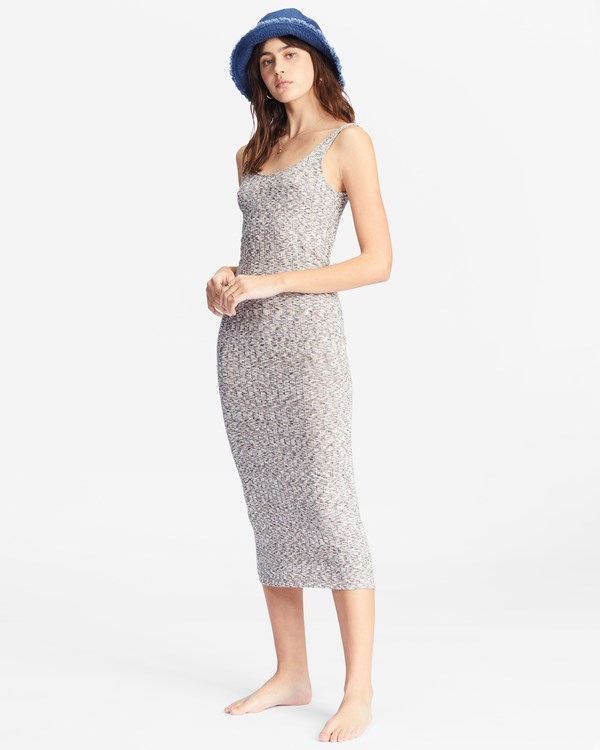 Billabong Dream Again Bodycon Maxi Šaty Multi | FPUKEB-354