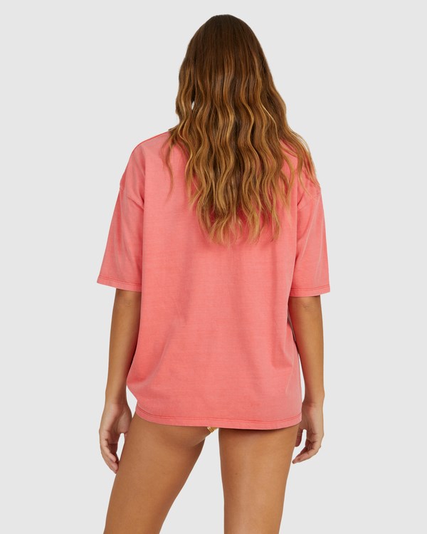 Billabong Dream Island Grafická Boyfriend T-Shirt Červené | KNTHFM-160