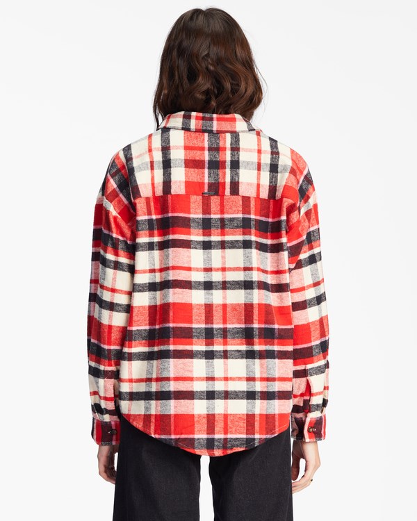 Billabong Easy Breezy Long Sleeve Button-Up Shirt Červené | WKZADO-854