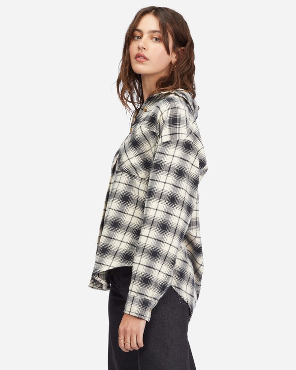 Billabong Easy Breezy Long Sleeve Button-Up Shirt Černé | ZMHKRB-851