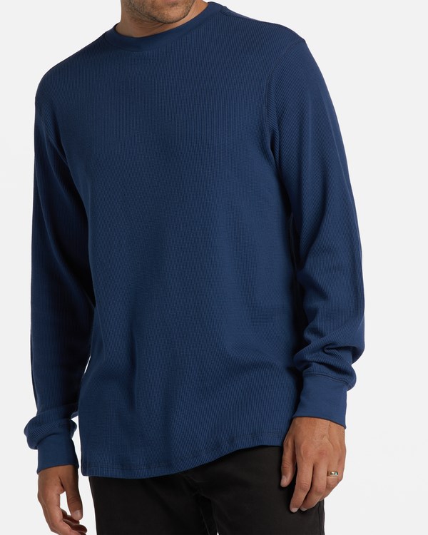 Billabong Essential Long Sleeve Thermal Tmavě Blankyt | TSWHQK-125