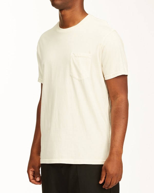 Billabong Essential Pocket Wave Washed T-Shirt Bílé | LSGOEB-374