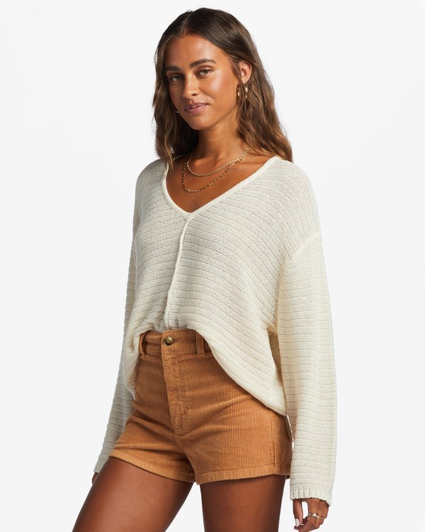 Billabong Every Day Pullover Svetrové Bílé | KBCVZP-078