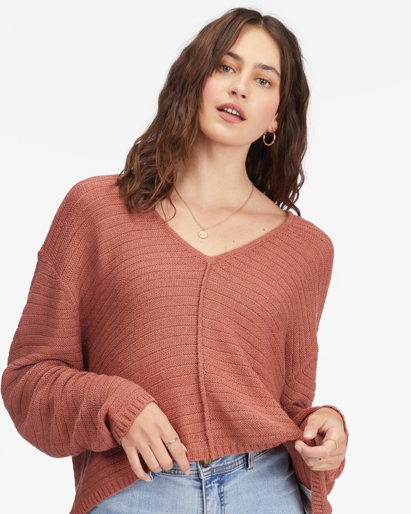 Billabong Every Day Pullover Svetrové Červené | YZDICG-724