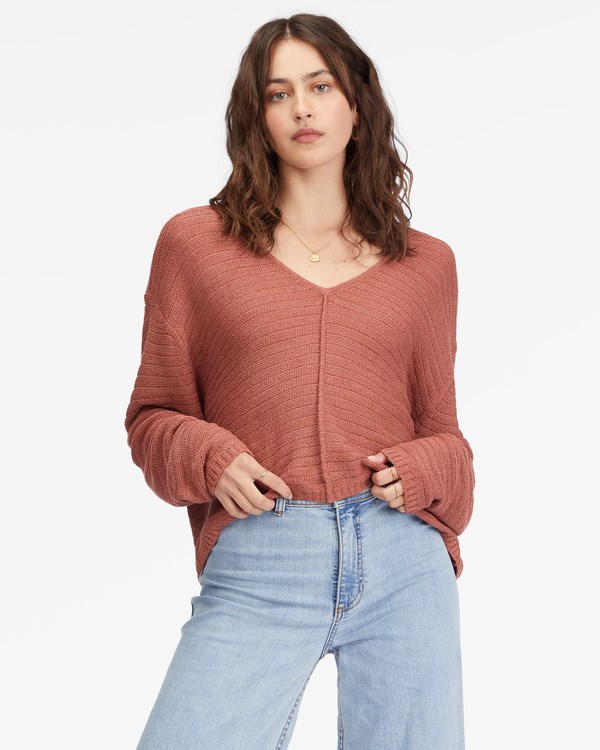 Billabong Every Day Pullover Svetrové Červené | YZDICG-724