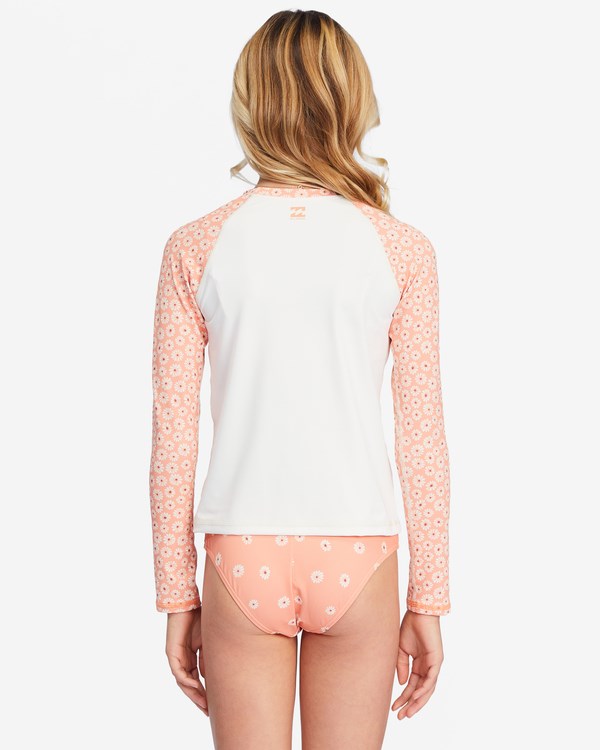Billabong Fallin For Her Long Sleeve Rashguard Bikiny Set Multi | NMHTJQ-985