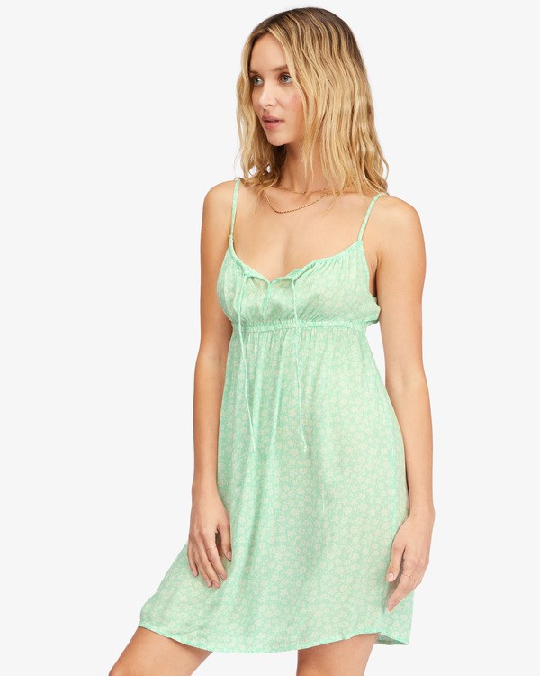 Billabong Feelin Blue Mini Slip Šaty Mátově Zelená | HRUNKV-763