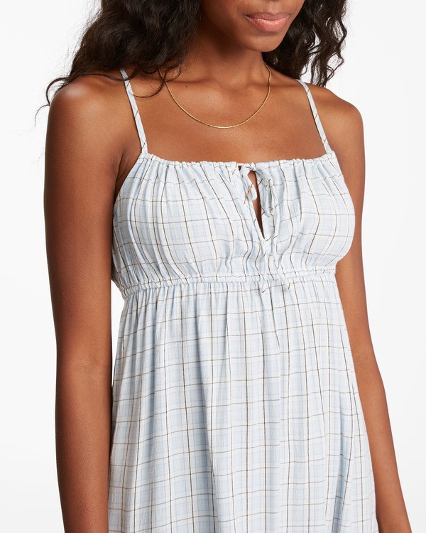 Billabong Feelin Blue Mini Slip Šaty Rain Drop | LUYIXO-792