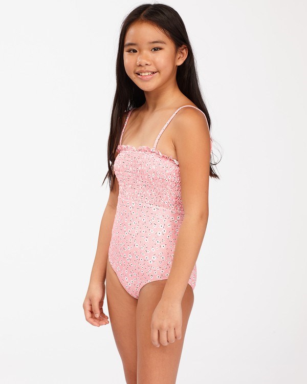 Billabong Feelin Ditsy One-Piece Swimsuit Koralove Růžové | KBGRNF-781