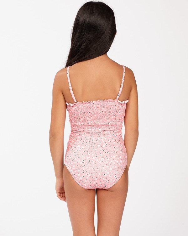 Billabong Feelin Ditsy One-Piece Swimsuit Koralove Růžové | KBGRNF-781
