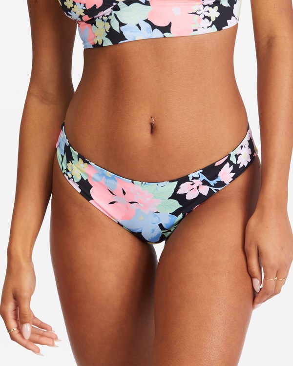 Billabong Feelin Tropical Lowrider Reversible Low Rise Bikiny Bottoms Multi | XCJDOL-216