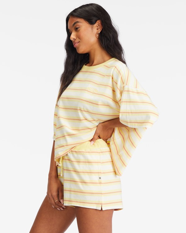 Billabong Feeling Free High-Waisted Knit Shorts Pina Colada | RZHIJG-105