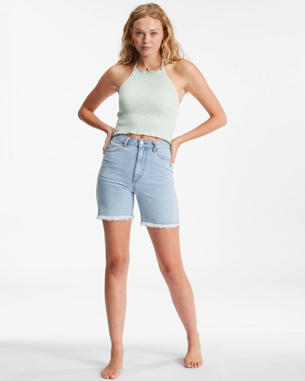 Billabong Feels Like Summer Tank Top Mátově Zelená | WOZRUY-204