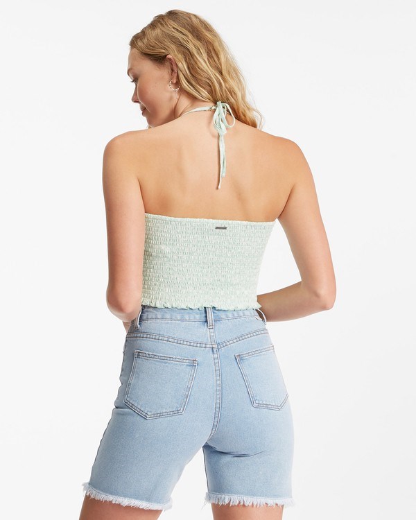 Billabong Feels Like Summer Tank Top Mátově Zelená | WOZRUY-204
