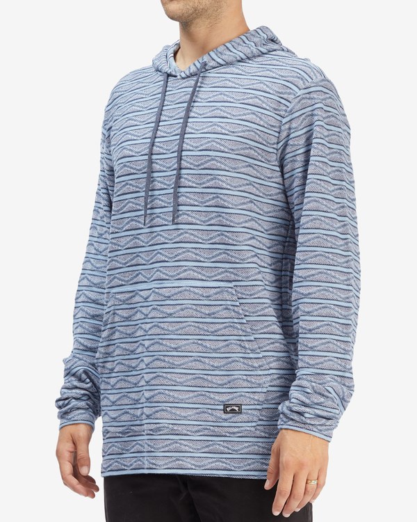 Billabong Flecker Lite Pullover Hoodie Denim | KXNPBY-639